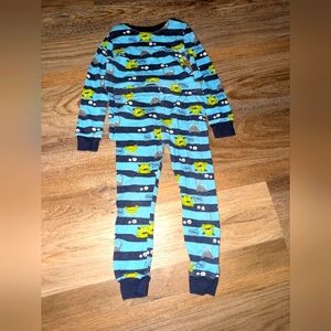 Members Mark Monster Pajamas Blue‎ Size 3T Long Sleeve